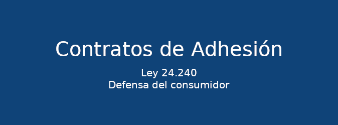 Contratos de Adhesión